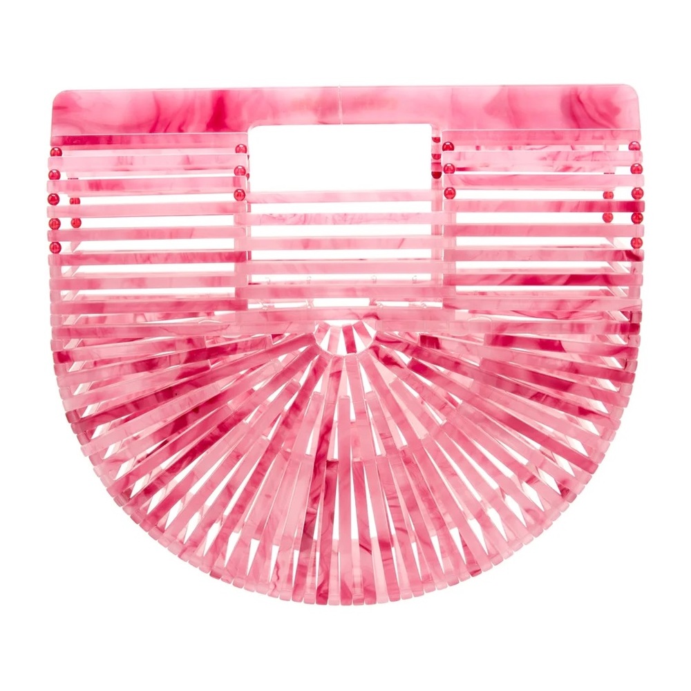 Pink acrylic cult Gaia arc bag